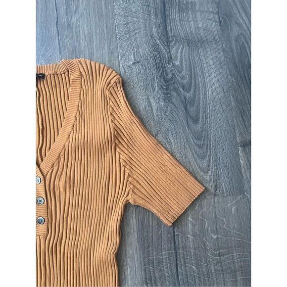 universal standart short sleave ribbed sweater 1569-674 Size Large - Picture 3 of 5